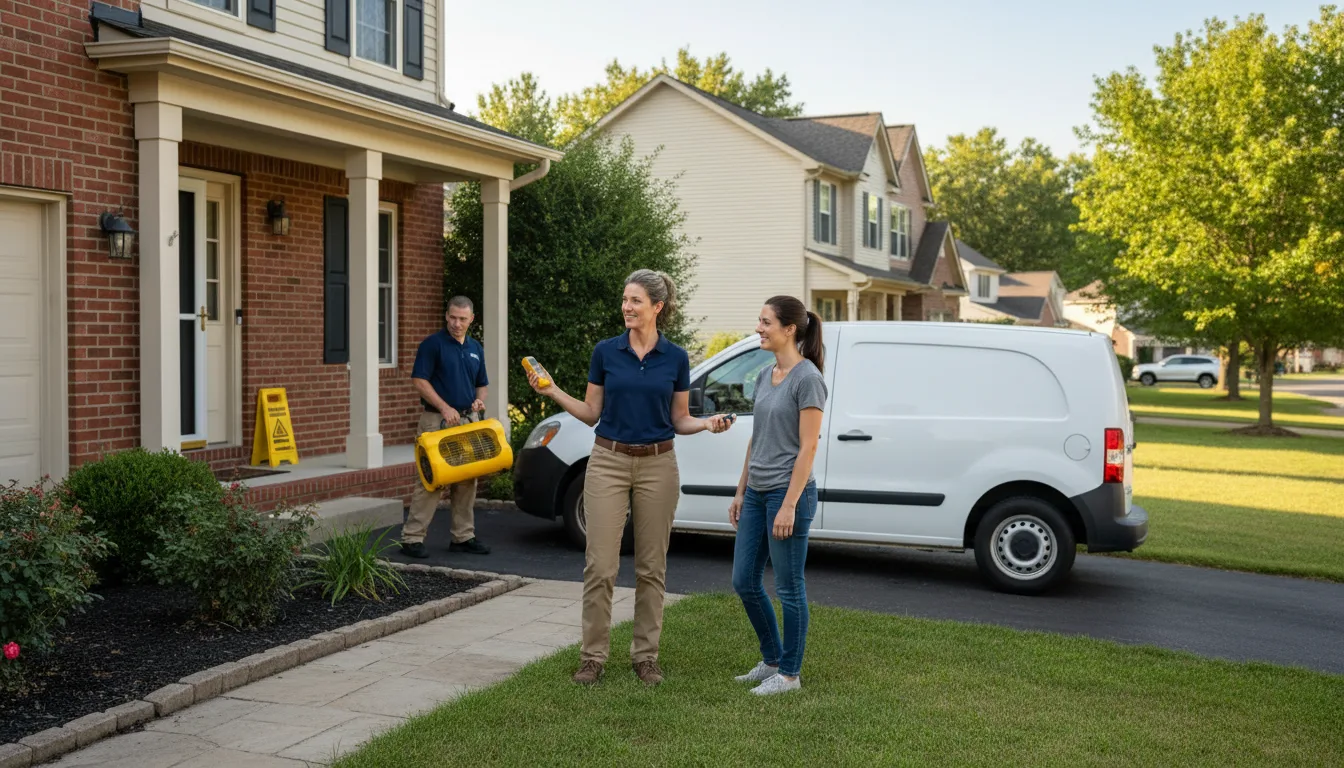 Residential water damage restoration in Wheatland, PA